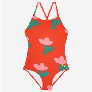 Bobo Choses Kids' Flower-Print Stretch-Jersey Swimsuit