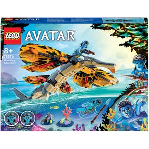LEGO Avatar L’Avventura di Skimwing con Jake Sully e Tonowari, Animale Giocattolo, Scenario di Pandora La Via dell'Acqua (75576)