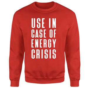 Use In Case Of Energy Crisis Christmas Jumper - Red