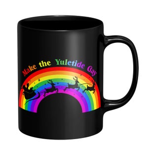 Make The Yuletide Gay Mug - Black