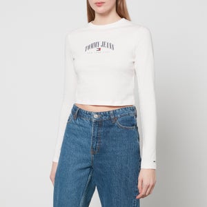 Tommy Jeans Cropped Essential Logo Cotton Top