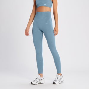 MP Women's Tempo Rib Seamless Leggings - Graphine Blue