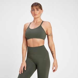 MP Women's Rest Day Seamless Cross Back Sports Bra – Taupe Green 