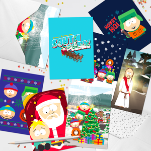 Pack de 8 tarjetas navideñas de South Park