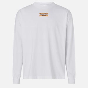Calvin Klein Jeans Striped Logo Cotton T-Shirt