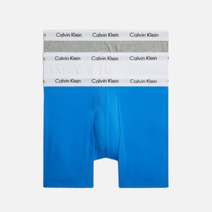 Calvin Klein Logo Waistband Cotton-Blend Boxer Briefs 3-Pack