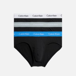 Calvin Klein 3-Pack Cotton-Blend Hip Briefs