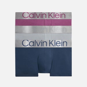 Calvin Klein Logo Waistband Cotton-Blend Trunks 3-Pack