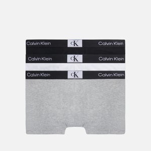 Calvin Klein Logo 3-Pack Cotton-Blend Trunks