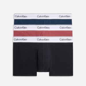 Calvin Klein Logo Cotton-Blend Trunks 3-Pack