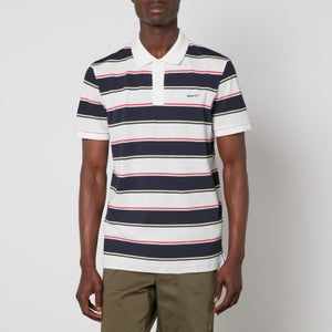GANT Multi Stripe Cotton-Pique Polo Shirt