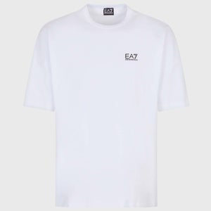 EA7 Logo-Print Stretch-Cotton T-Shirt
