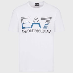 EA7 Logo-Print Cotton-Blend T-Shirt