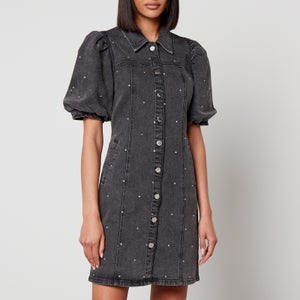 CRAS Helena Crystal-Embellished Denim Dress