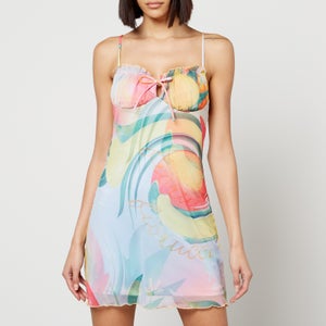 Fiorucci Fruity Balconette Mesh Mini Dress