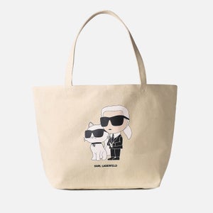 Karl Lagerfeld Ikonik 2.0 Artwork Cotton Tote Bag