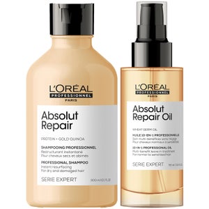 L'Oréal Professionnel Absolut Repair Oil and Shampoo Bundle