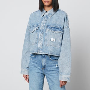 Calvin Klein Jeans Oversized Cropped Denim Shirt Jacket