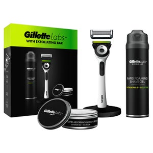 Gillette Labs Sharp White Razor, Shaving Gel, Moisturiser