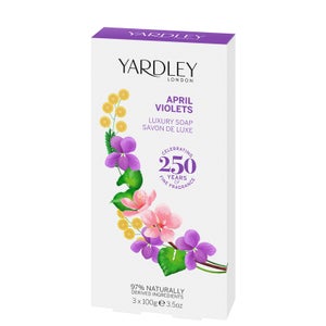Yardley April Violets Soap Trio 300g
