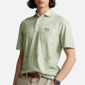 Polo Ralph Lauren Tie-Dyed Cotton and Linen-Blend Polo Shirt