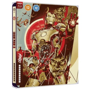 Steelbook Iron Man 3 de Marvel Studios– Mondo #56 Exclusivo de Zavvi en 4K Ultra HD (incluye Blu-ray)