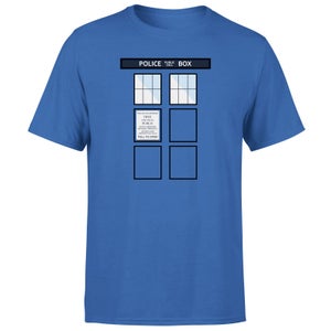 Doctor Who Phone Box T-Shirt - Blue