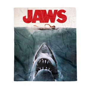 Jaws Movie Poster Fleece Blanket