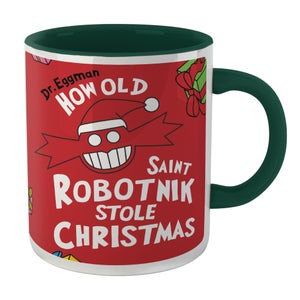Sonic The Hedgehog How Old Saint Robotnik Stole Christmas Mug - Green