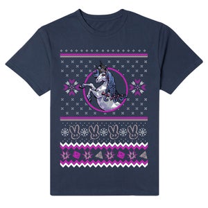 Butt Stallion Festive T-Shirt - Navy