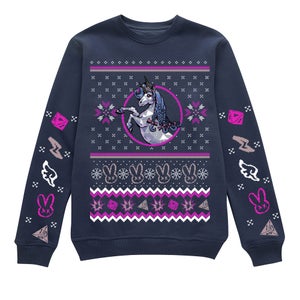 Butt Stallion Festive Sweatshirt - Navy