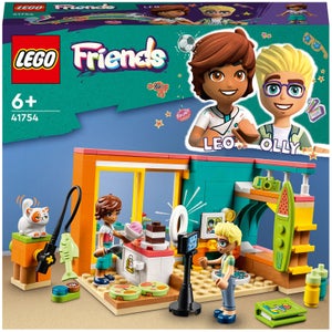 LEGO Friends: La Cameretta di Leo, Set Camera da Letto a Tema Cucina e Video Making, Giochi per Bambini 6+ da Collezione (41754)