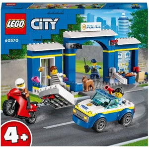 LEGO City: La Course-Poursuite au Poste de Police, Voiture en Jouet et Moto, Prison (60370)