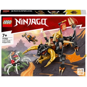 LEGO NINJAGO: Le Dragon de Terre de Cole – Évolution, Jouet avec 2 Minifigurines (71782)