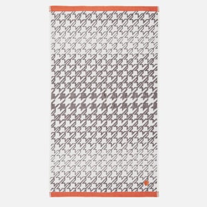 Ted Baker Houndstooth Geo Towel - Charcoal