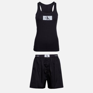 Calvin Klein Cotton Jersey and Poplin Pyjama Set