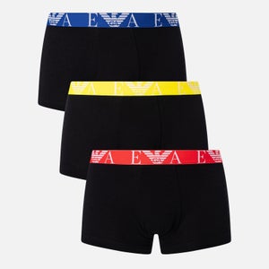Emporio Armani Three-Pack Stretch-Cotton Jersey Boxer Shorts