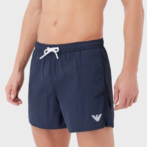 Emporio Armani Embroidered Nylon Swim Shorts