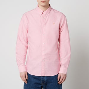 Farah Brewer Logo-Embroidery Organic Cotton-Piqué Shirt