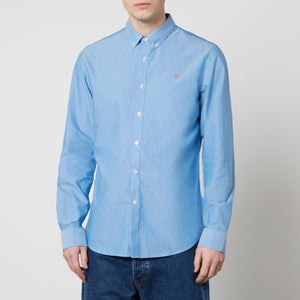 Farah Brewer Logo-Embroidery Organic Cotton-Piqué Shirt