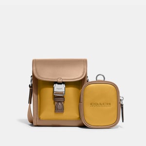 Coach Charter North South Leather Crossbody Bag