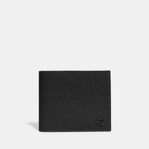 Coach Pebbled Leather Billfold Wallet