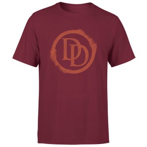 Marvel Daredevil Icon Circle T-Shirt - Burgundy
