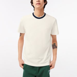 Lacoste Contrast Collar Cotton-Blend T-Shirt