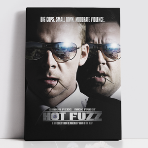 Decorsome x Hot Fuzz Classic Poster Toile rectangulaire