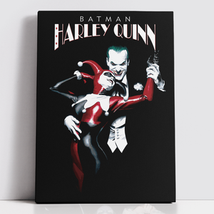 Decorsome x Batman Alex Ross - The Joker And Harley Toile rectangulaire