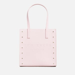 Ted Baker Stocon Heart Studded Faux Leather Tote Bag