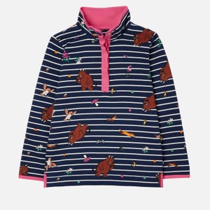 Joules Kids' Gruffalo Saunton Zip Neck Sweatshirt - Stripe