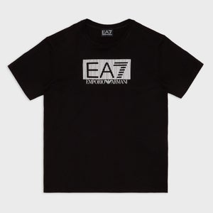 EA7 Boys' Train Visibility Logo-Print Cotton T-Shirt