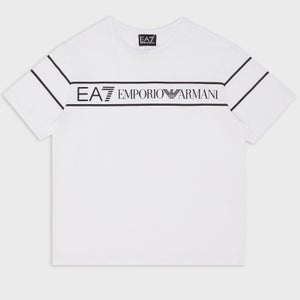 EA7 Boys' Sporty Logo Series Cotton T-shirt
